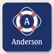 Monogramm für das blaue Nautikleben