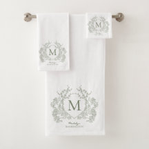 Monogramm für das klassische botanische Wappen Gre