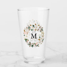 Monogramm für das Wasserfarbdraht Blush & White Ma