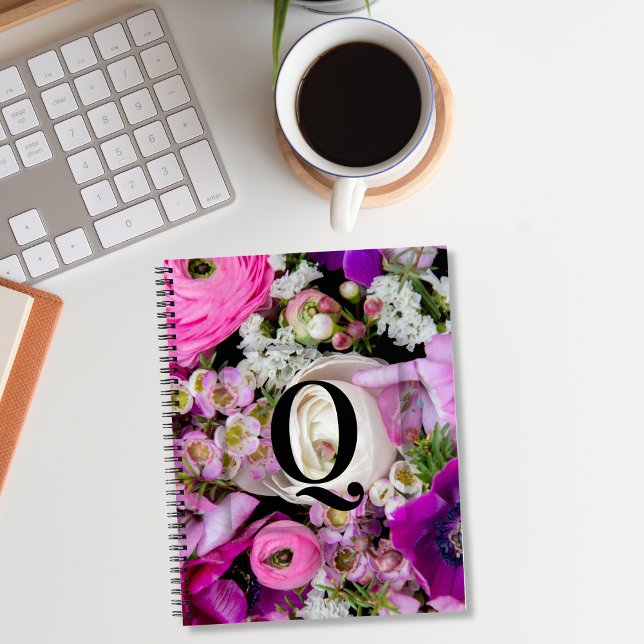 Monogramm für den benutzerdefinierten Anfangsbuchs Notizbuch (Von Creator hochgeladen)