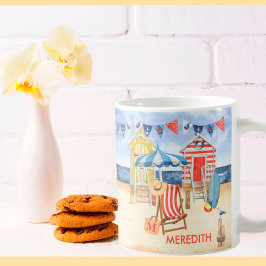 Monogramm für die Bezeichnung des Summer Shore Bea Kaffeetasse