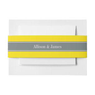 Monogramm für die Bezeichnung "Solid Yellow", "Cha Einladungsbanderole