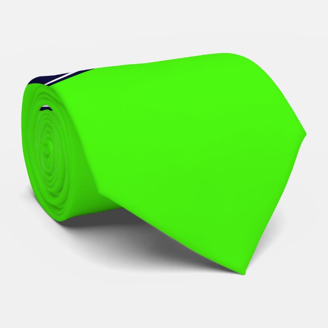 Monogramm für die Bezeichnung von Solid Lime Green Krawatte (Gerollt)