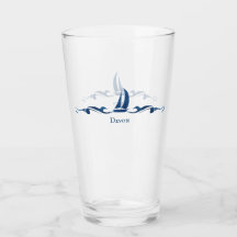 Monogramm für die blaue Segelyacht