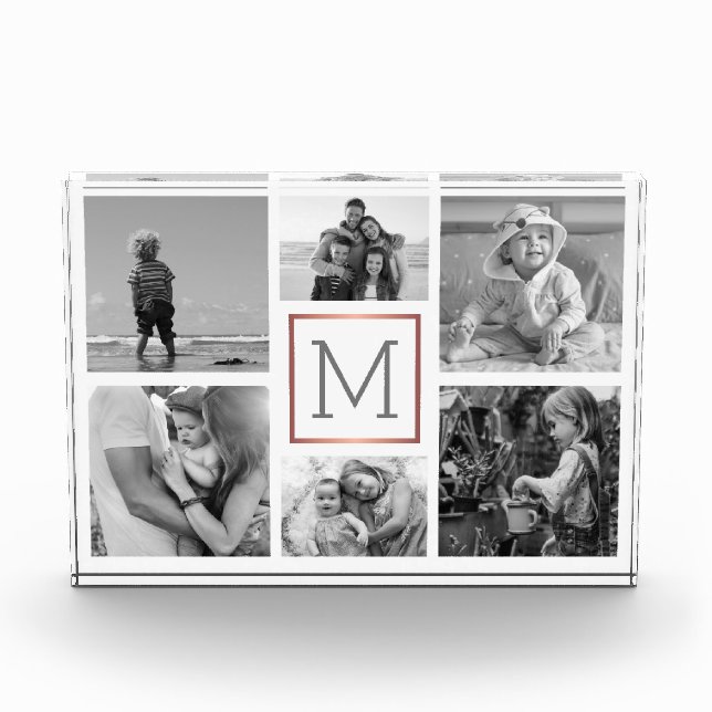 Monogramm für die FotoCollage der Familie Fotoblock (Vorderseite)
