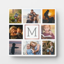 Monogramm für die FotoCollage der Familie Fotoplatte