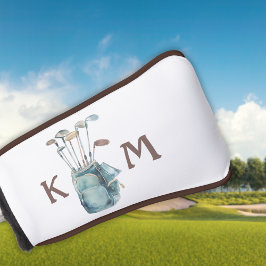 Monogramm für die Golftasche Modernes Lässiges Put Golf Headcover
