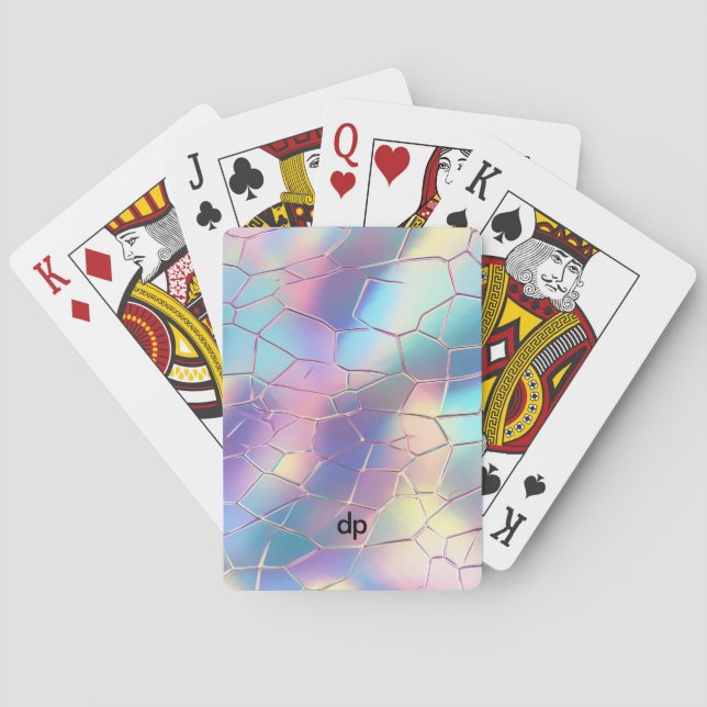 Monogramm für die Holographische Folie Spielkarten (Rückseite)