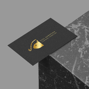 Monogramm für die Inspektion der Fischerei auf Gol Visitenkarte