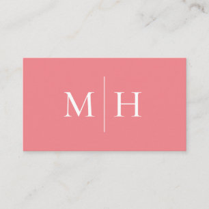 Monogramm für die Minimalistischen Initiallinien Visitenkarte
