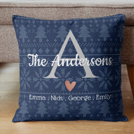 Monogramm für die Modellreihe "EleganBlue Strick" Kissen