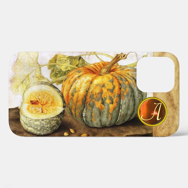 MONOGRAMM FÜR DIE OBST/PUMPKINS DER SAISON Case-Mate iPhone HÜLLE (Rückseite (Horizontal))