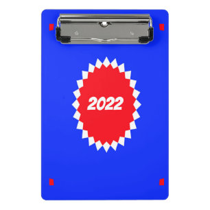 Monogramm für die rote, weiße und blaue Sternexplo Mini Klemmbrett