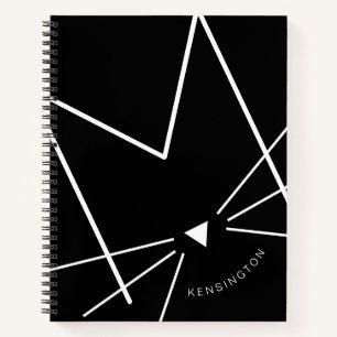 Monogramm für die schwarze und weiße Kiste M Perso Notizbuch