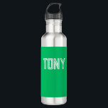 Monogramm für einen grünen Apple-Individuelle Name Edelstahlflasche<br><div class="desc">- Solides,  feines,  minimalistisches Design mit individualisierbarem Namen,  Schriftart,  Schriftart oder Schriftart... . Es ist sehr lustig und spielerisch!</div>