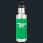Monogramm für einen grünen Apple-Individuelle Name Edelstahlflasche<br><div class="desc">- Solides,  feines,  minimalistisches Design mit individualisierbarem Namen,  Schriftart,  Schriftart oder Schriftart... . Es ist sehr lustig und spielerisch!</div>