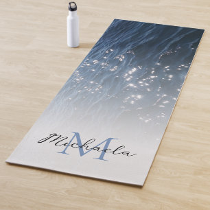 Monogramm für funkelnd Tiefseegarantien Yogamatte
