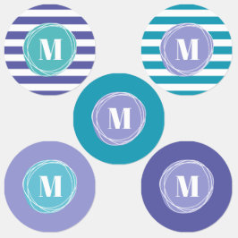 Monogramm für Girlanden Etiketten