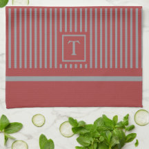 Monogramm für klassische Streifen