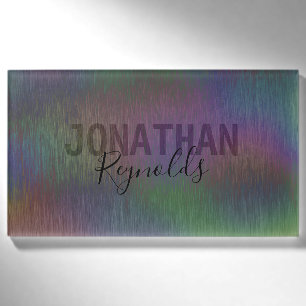 Monogramm für moderne holografische Metalle - Name Namenschild