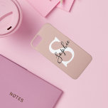 Monogramm für moderne Personalisierte Bezeichnung Case-Mate iPhone Hülle<br><div class="desc">Monogramm für moderne Personalisierte Bezeichnung</div>