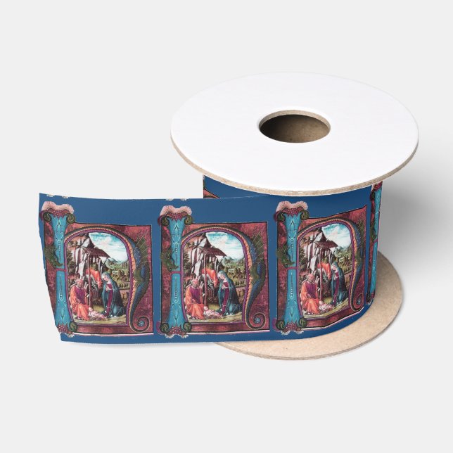 MONOGRAMM FÜR NATIVITÄTSPARCHIERUNGEN SATINBAND (Spule)