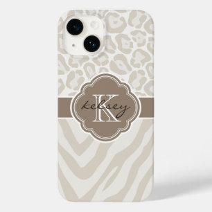 Monogramm für neutrale Tierdrucke Case-Mate iPhone Hülle