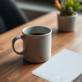 Monogramm für personalisierte Bezeichnung Notizblock