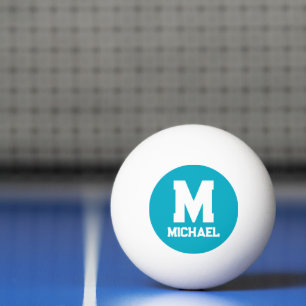 Monogramm für personalisierte Bezeichnung Tischtennisball