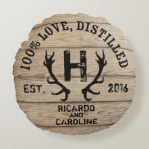 Monogramm für personalisierte Holzbourbon-Eiche
