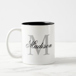 Monogramm für Personalisierte Namen Zweifarbige Tasse