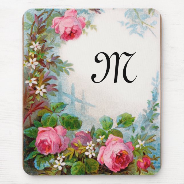 MONOGRAMM FÜR Rose UND JASMINEN Mousepad (Vorne)
