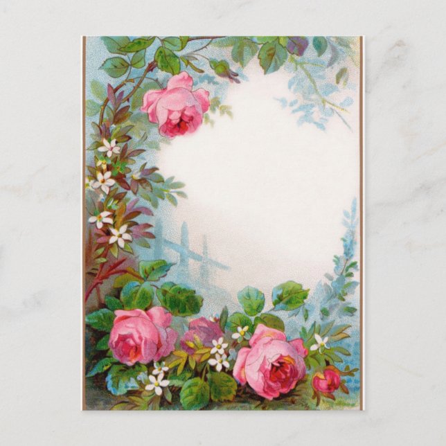MONOGRAMM FÜR Rose UND JASMINEN Postkarte (Vorderseite)