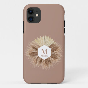 Monogramm für rustikale, warme neutrale Farben Case-Mate iPhone Hülle