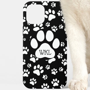 Monogramm für Schwarzweiß-Pasten Case-Mate iPhone Hülle