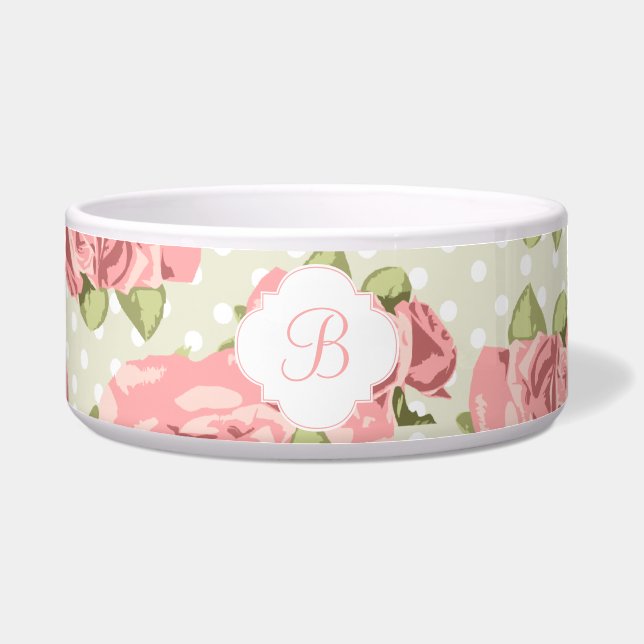 Monogramm für Vintage Rose Napf (Vorderseite)