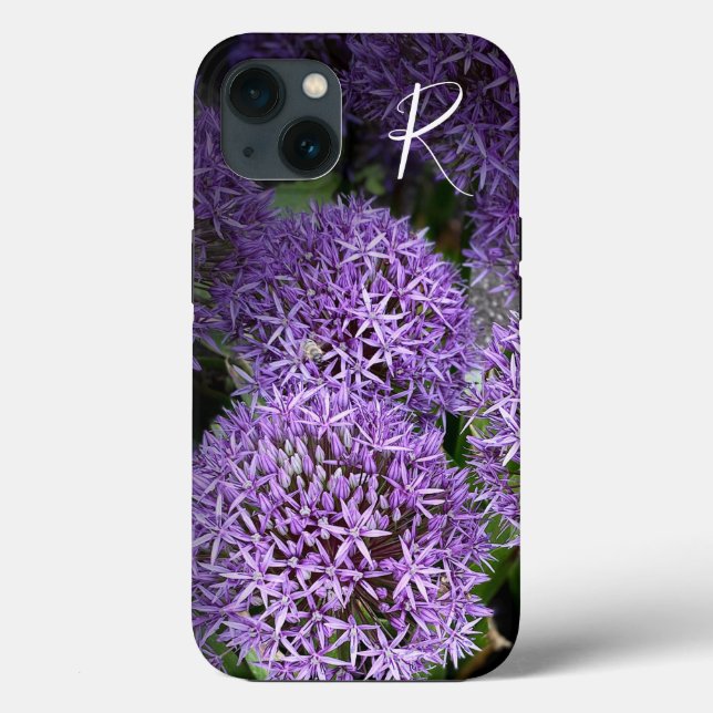 Monogramm für violette Fotografie Case-Mate iPhone Hülle (Rückseite)