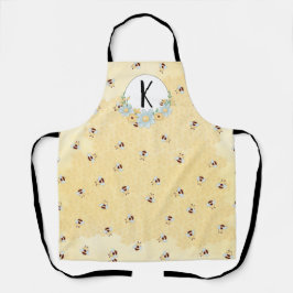 Monogramm für Whimsikale Bienen und Honeycomb Schürze