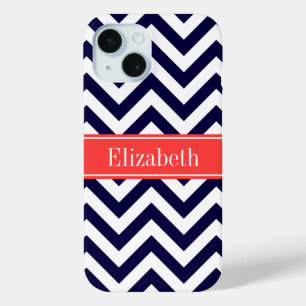 Monogramm für Zickzack Korallenschildkröte Case-Mate iPhone Hülle