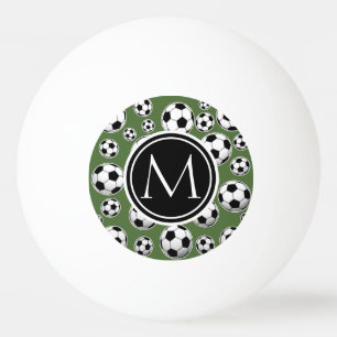 Monogramm-Fußball - Baum-Spitze Tischtennisball