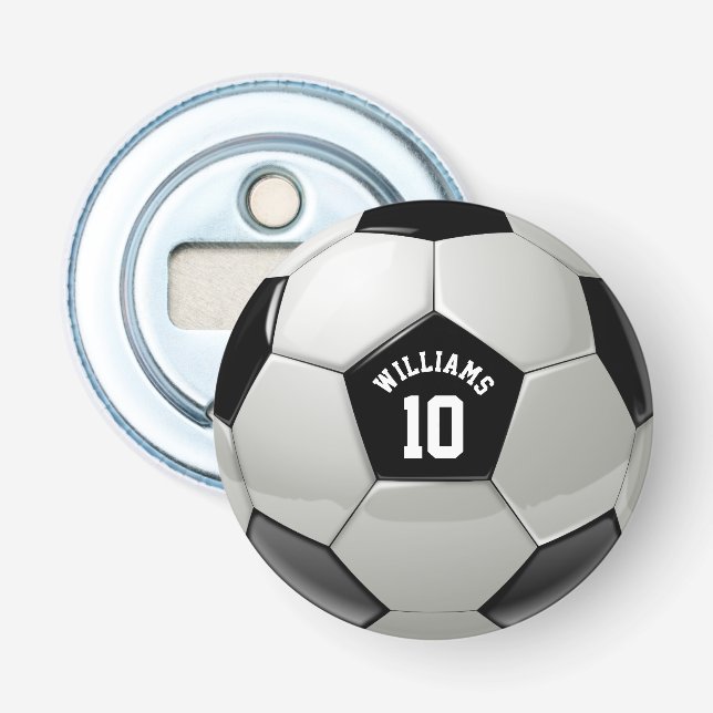 Monogramm Fußball-Fußballverband Flaschenöffner (Vorderseite)