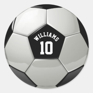 Monogramm Fußball-Fußballverband Runder Aufkleber