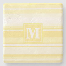 Monogramm gelbe Streifen