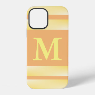 Monogramm Gelber Streifen iPhone 12 Hülle