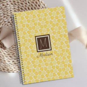 Monogramm Gelbes Blatt Planer