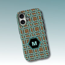 Monogramm geometrische Punkte und Quadrate