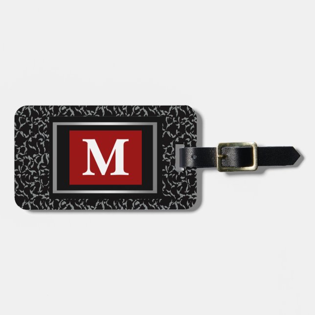 Monogramm-Gepäckanhänger Gepäckanhänger (Vorderseite horizontal)