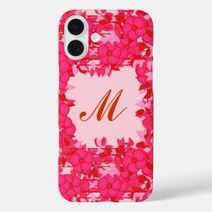 Monogramm gerahmt mit Blume - Fuchsien und rosa title_seo2