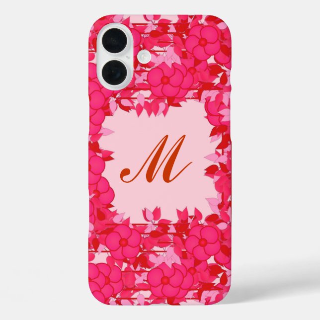 Monogramm gerahmt mit Blume - Fuchsien und rosa title_seo2 (Rückseite)