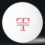 Monogramm-Geschenk Tischtennisball<br><div class="desc">Dieses Design wurde mit digitaler Kunst erstellt, es kann personalisiert sein, indem man die Option "Anpassen" wählt. Kontaktieren Sie mich unter colorflowcreations@gmail.com , wenn Sie dieses Design für ein anderes Produkt haben möchten. Kaufen Sie meine originale abstrakte Acrylmalerei zum Verkauf unter www.etsy.com/shop/colorflowart. Sehen Sie mehr meiner Kreationen oder folgen Sie...</div>